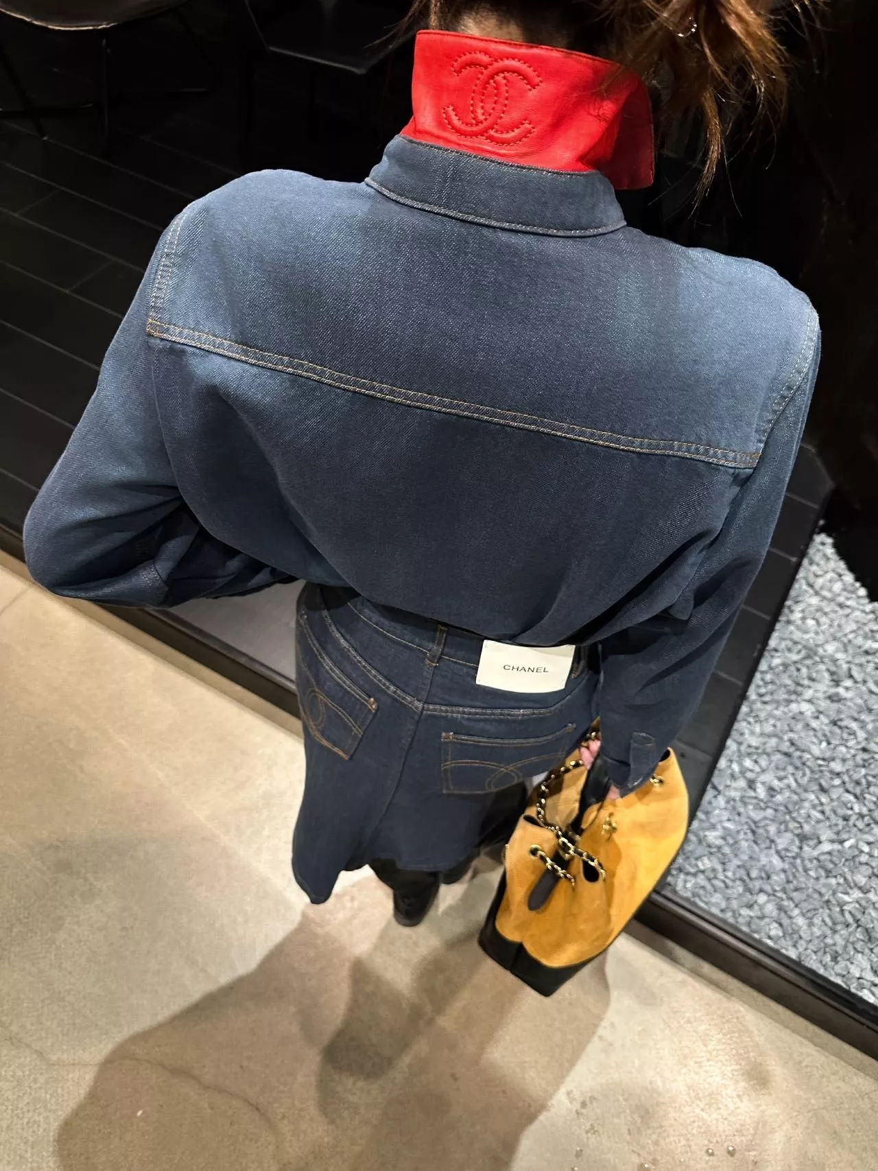 샤넬 빈티지 워싱 플레어 미들 스커트 상세 이미지 22
