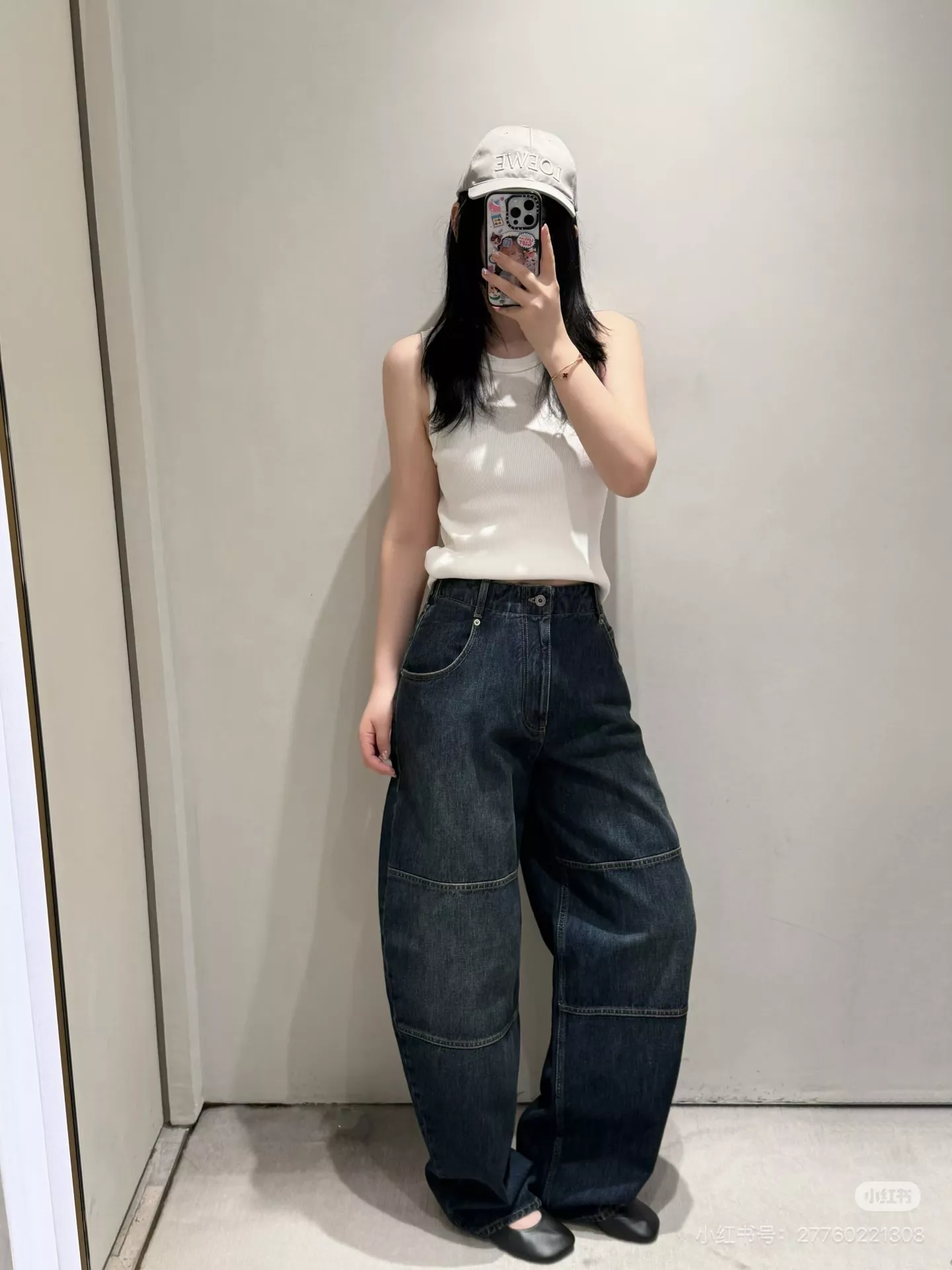 로에베 해체 절개 워싱 배기 데님 팬츠 상세 이미지 10