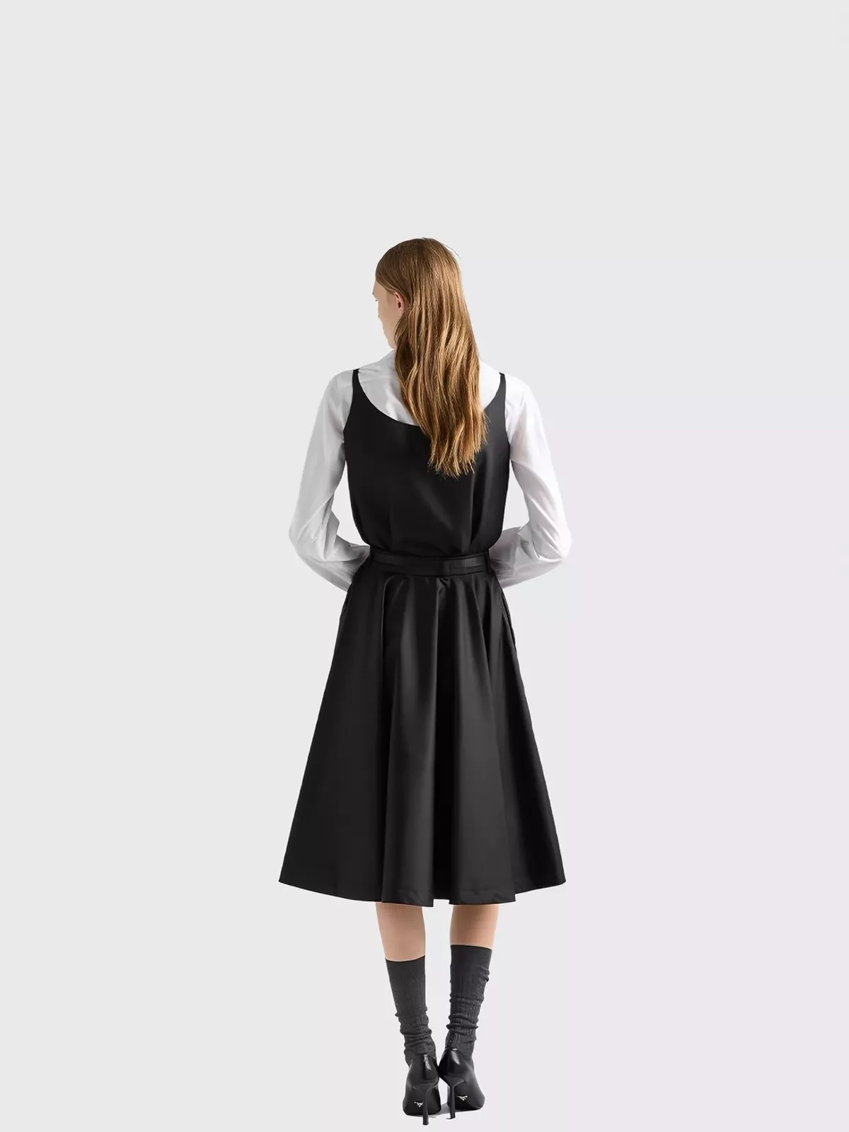 프라다 지퍼 나일론 플레어 스커트 상세 이미지 26