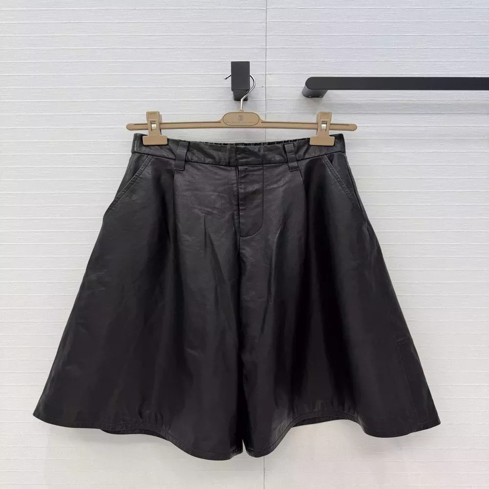 브루넬로쿠치넬리 양가죽 버뮤다 미들 스커트