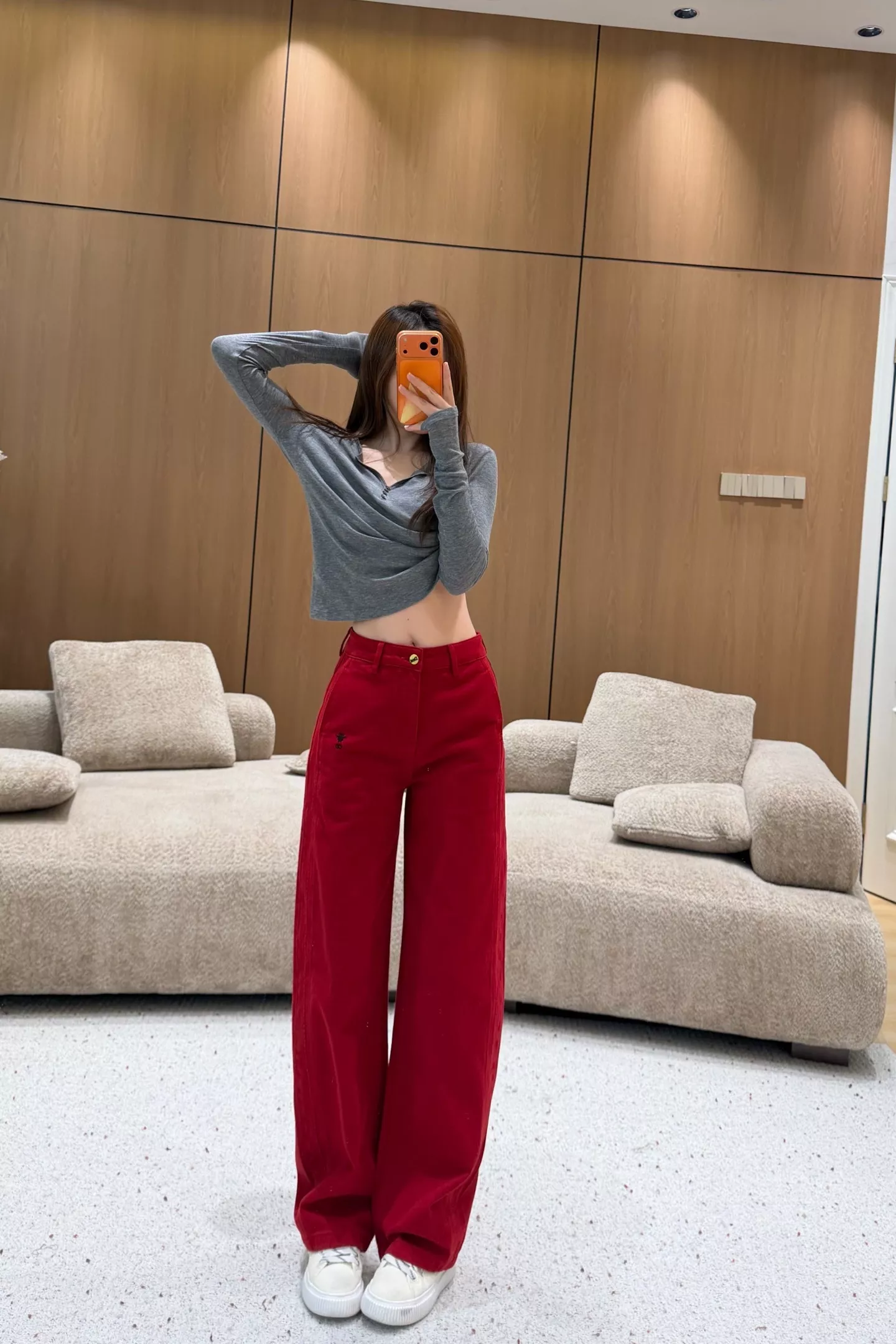 디올 벌룬 핏 자수 캐주얼 팬츠 상세 이미지 18