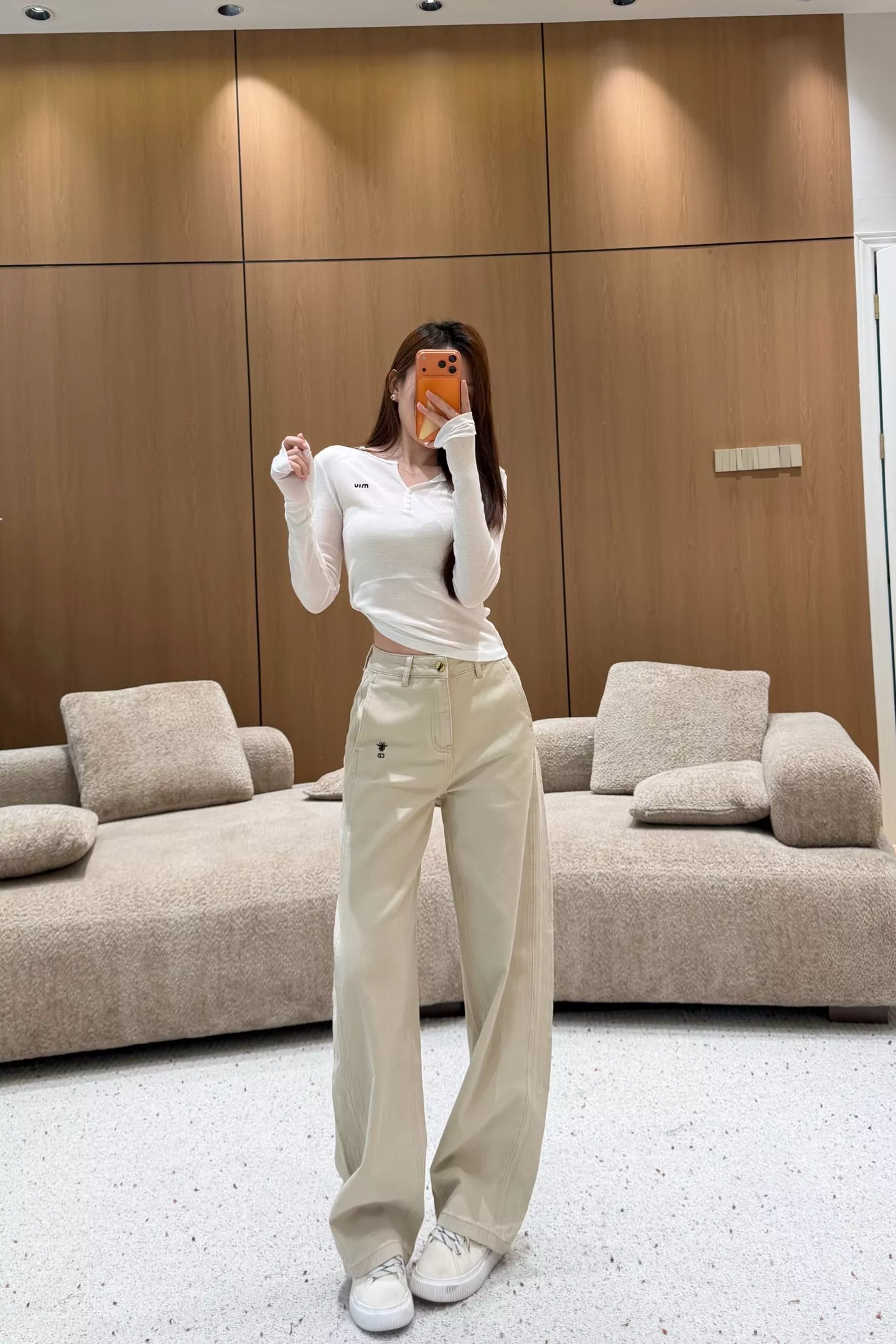 디올 벌룬 핏 자수 캐주얼 팬츠 상세 이미지 22