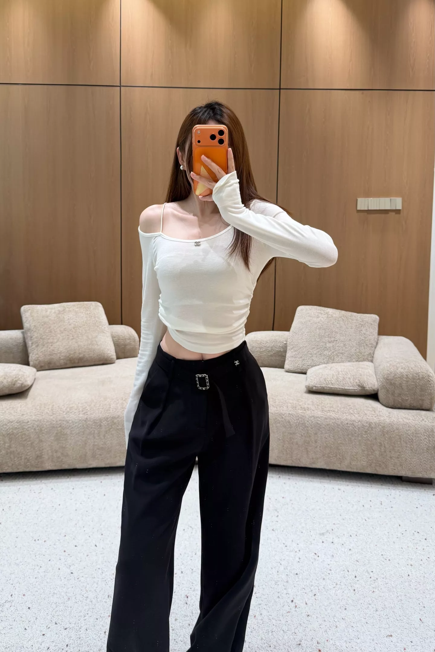 크롬하츠 엠보 십자가 자카드 와이드 팬츠 상세 이미지 38