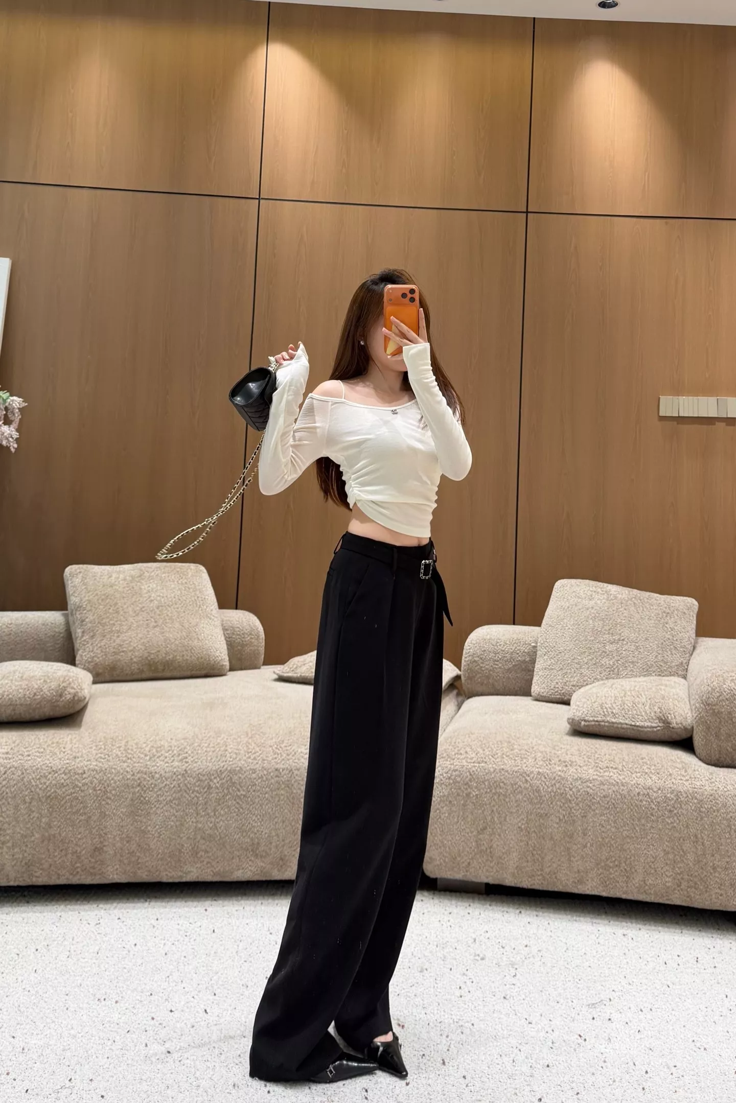 크롬하츠 엠보 십자가 자카드 와이드 팬츠 상세 이미지 32