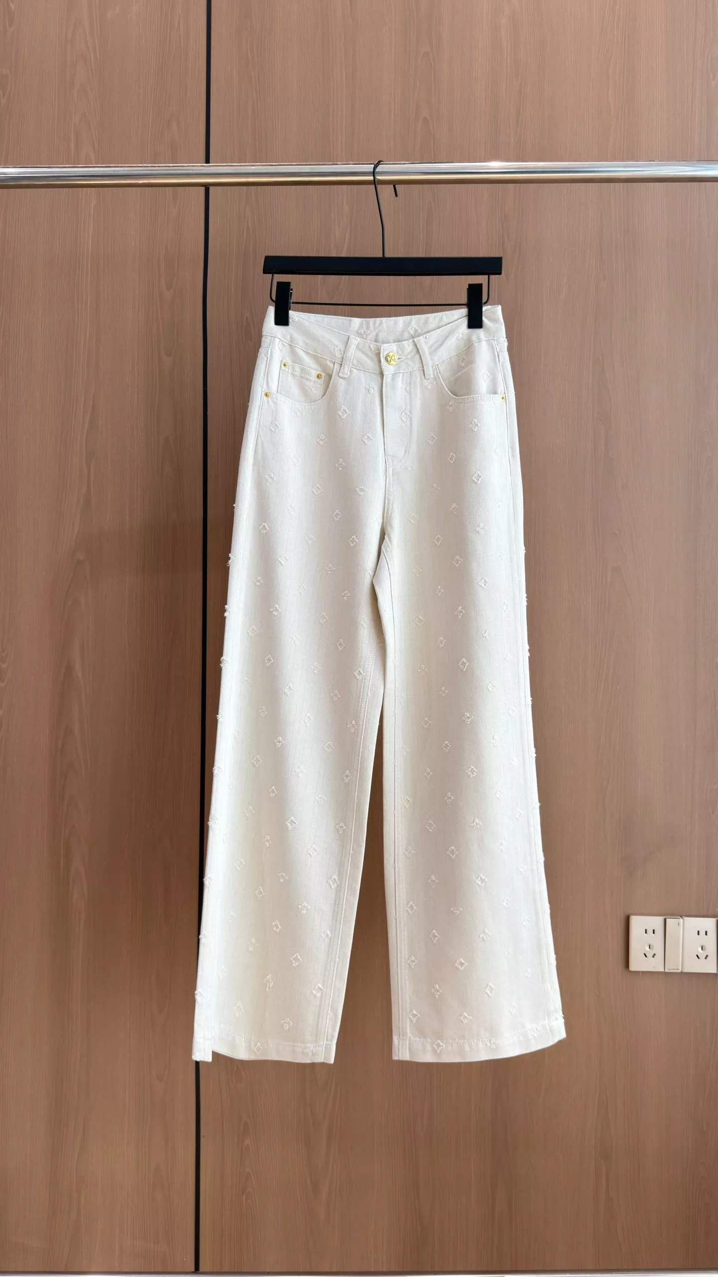 루이비통 자카드 와이드 레그 데님 팬츠 상세 이미지 5