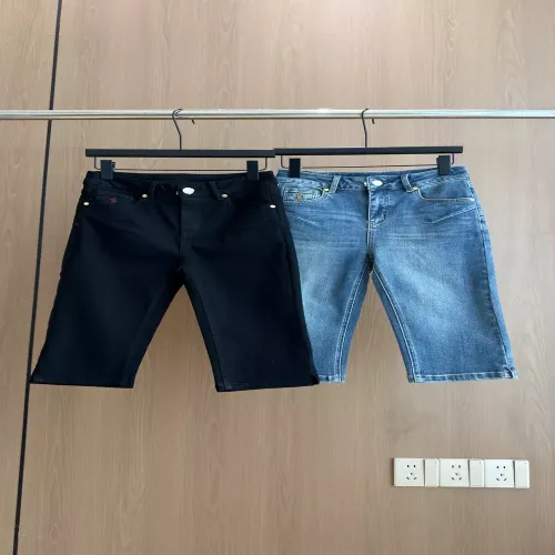 랄프로렌 자수 포인트 하이웨이스트 7부 데님 팬츠