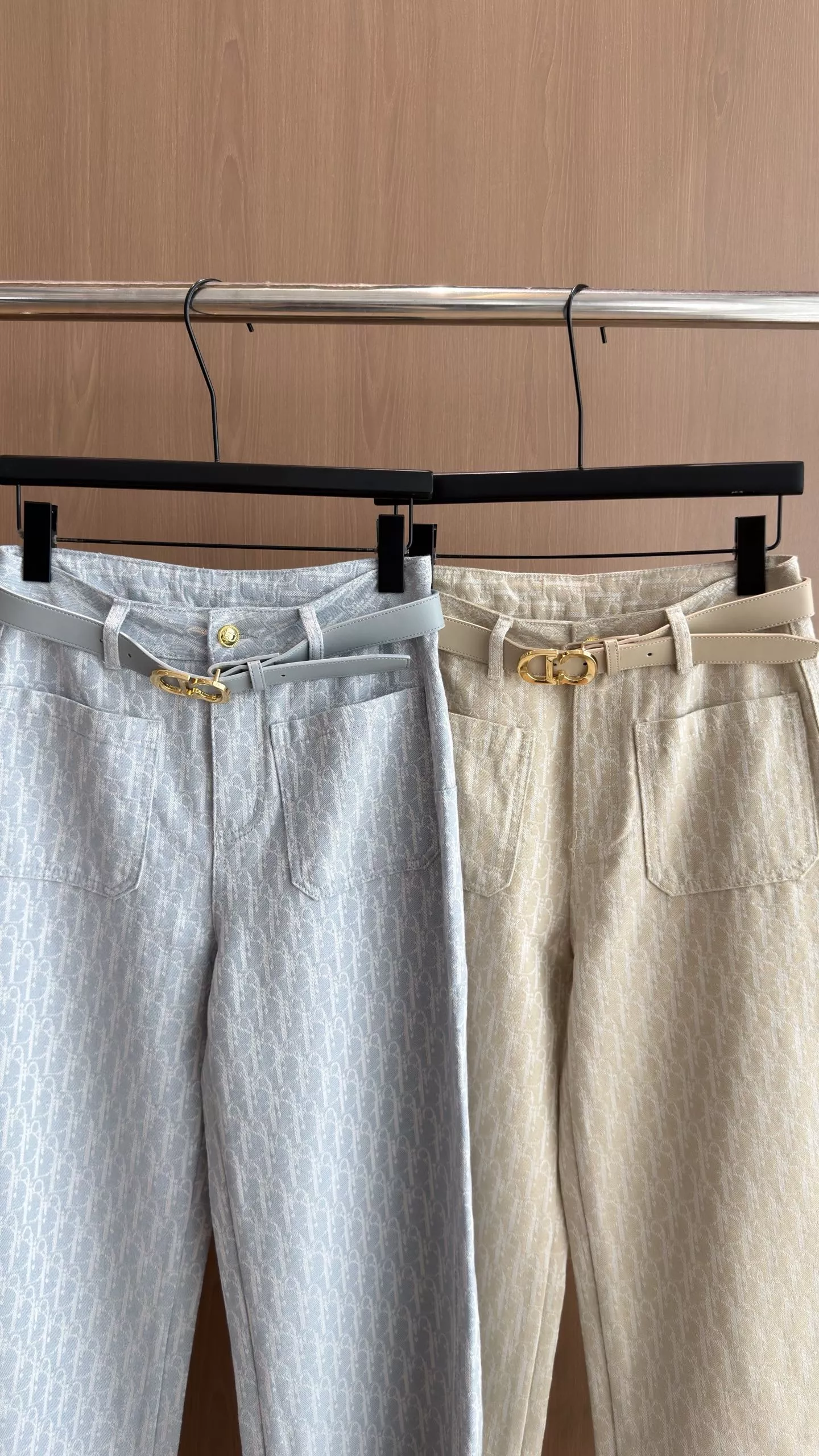디올 자카드 암문 와이드 팬츠 상세 이미지 3