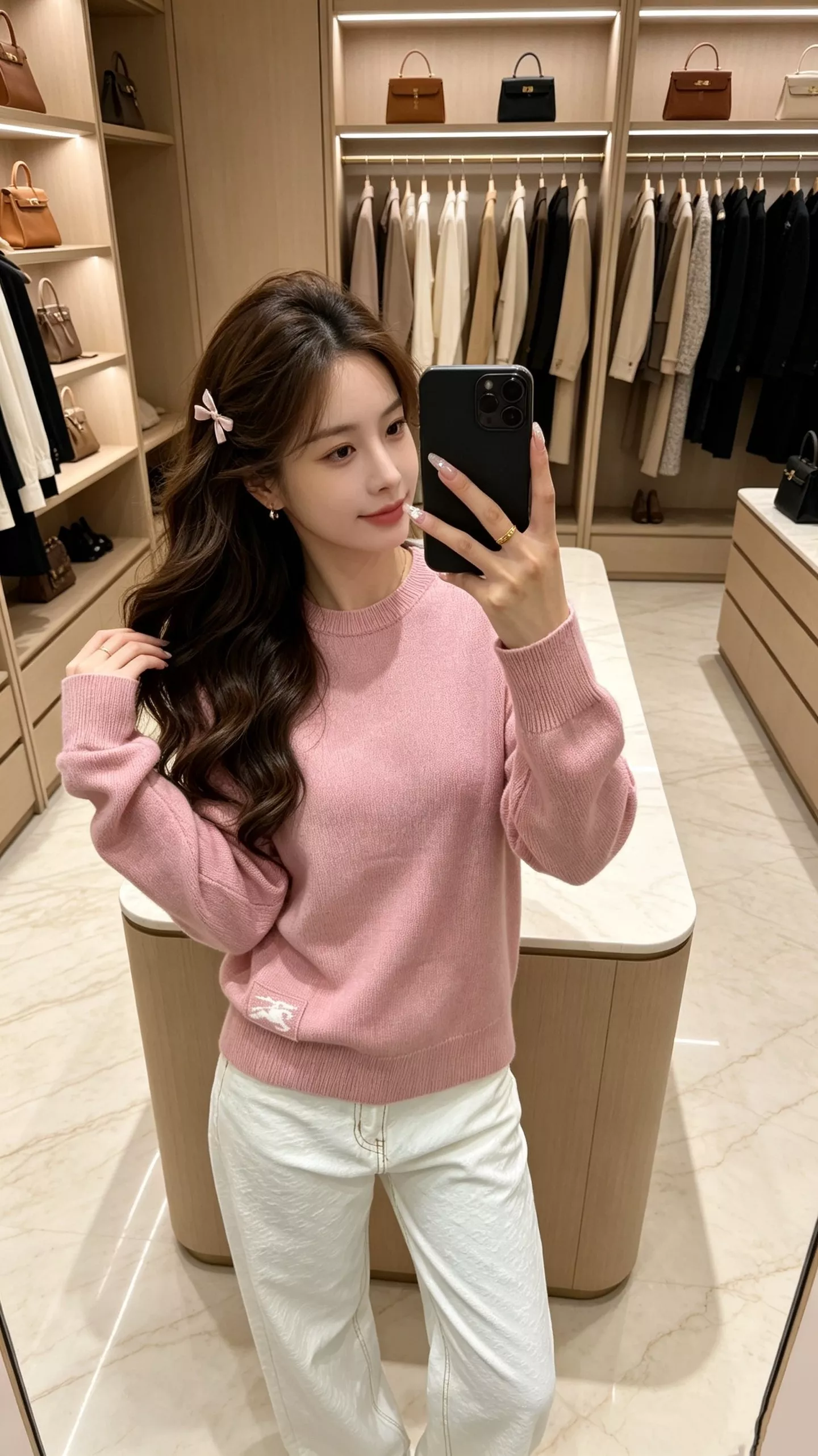 버버리 라운드넥 래글런 긴소매 니트 상세 이미지 19