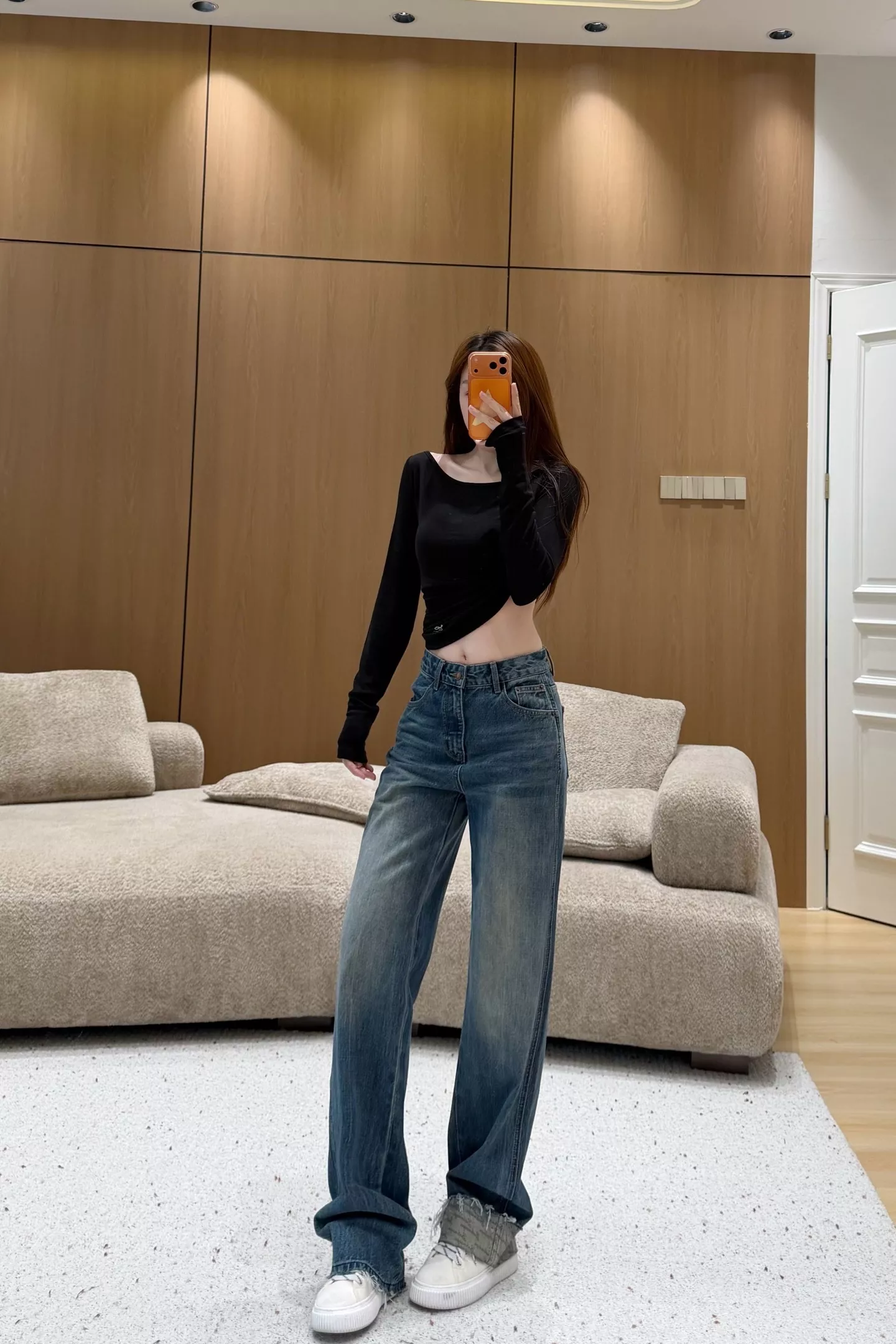 발렌시아가 빈티지 워싱 하이웨이스트 와이드 데님 팬츠 상세 이미지 16