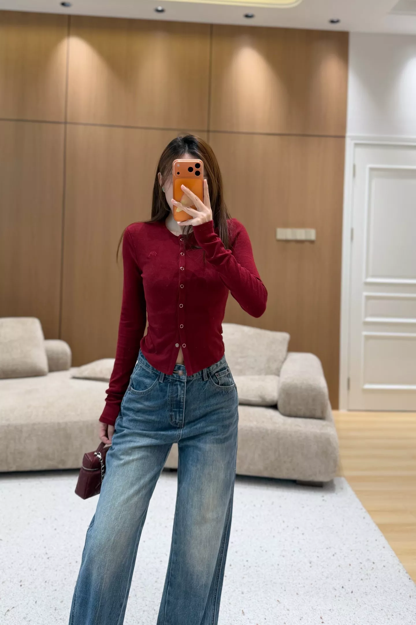 발렌시아가 빈티지 워싱 하이웨이스트 와이드 데님 팬츠 상세 이미지 11