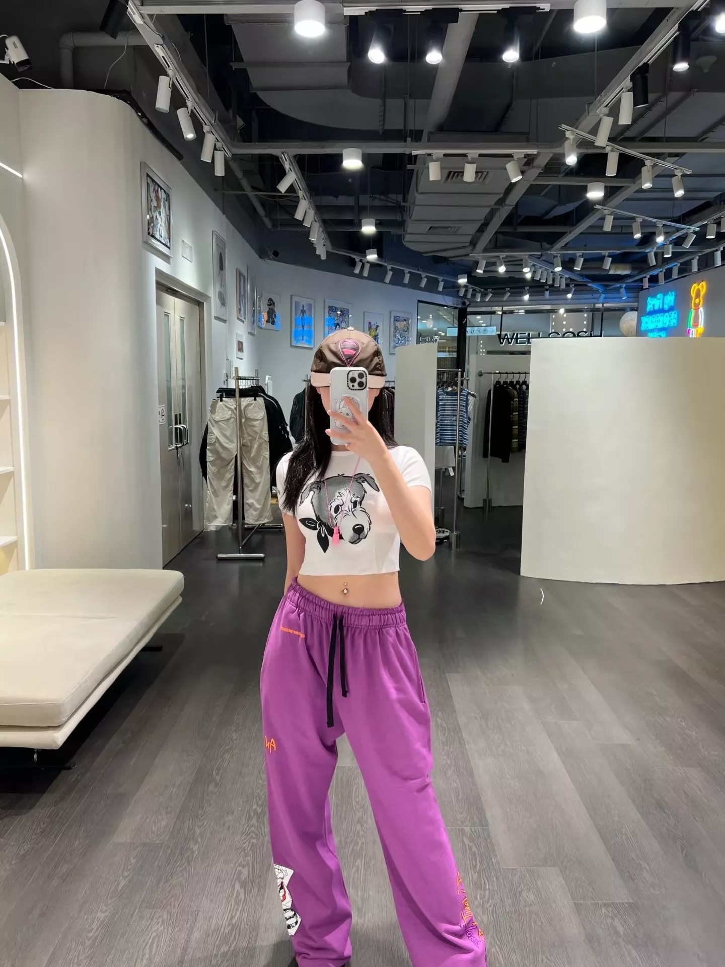 크롬하츠 자수 디테일 코튼 롱 팬츠 상세 이미지 66