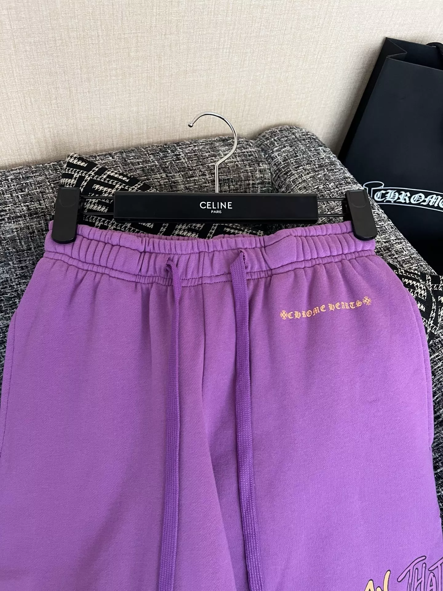 크롬하츠 자수 디테일 코튼 롱 팬츠 상세 이미지 20