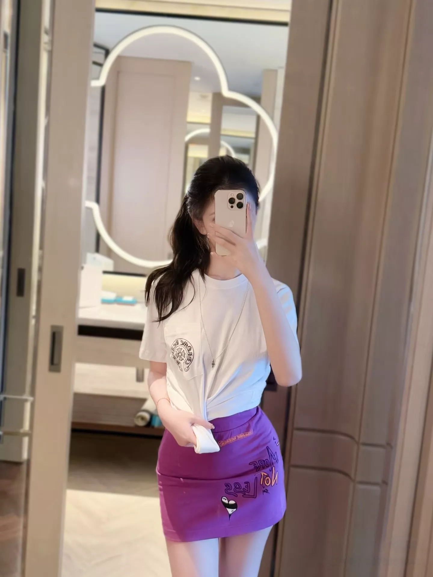 크롬하츠 자수 포인트 미니 스커트 상세 이미지 59