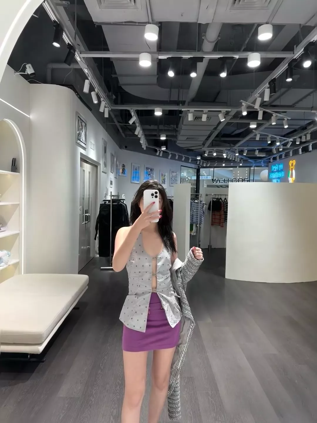 크롬하츠 자수 포인트 미니 스커트 상세 이미지 61