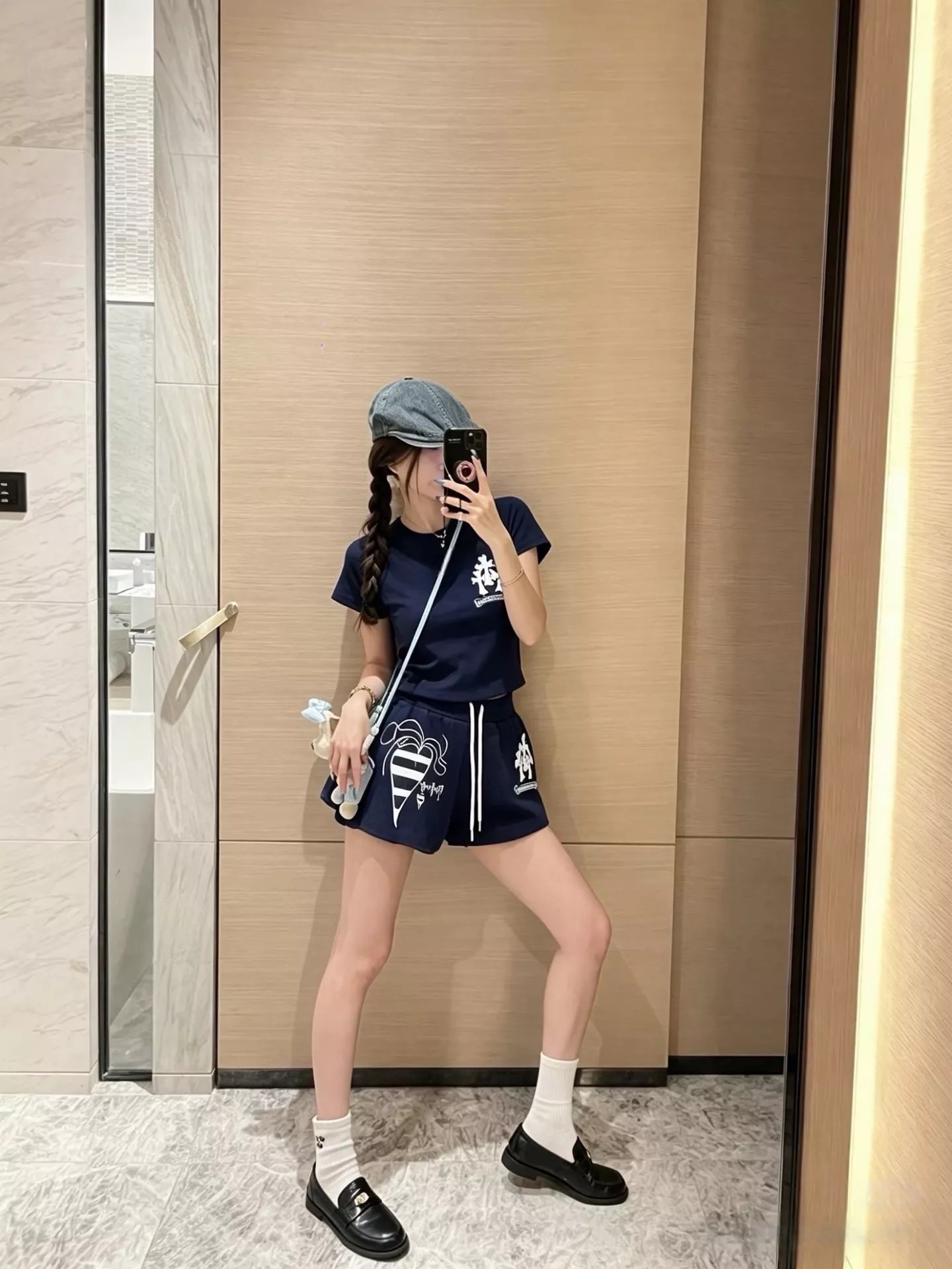 크롬하츠 자수 그래픽 코튼 하프 팬츠 상세 이미지 55