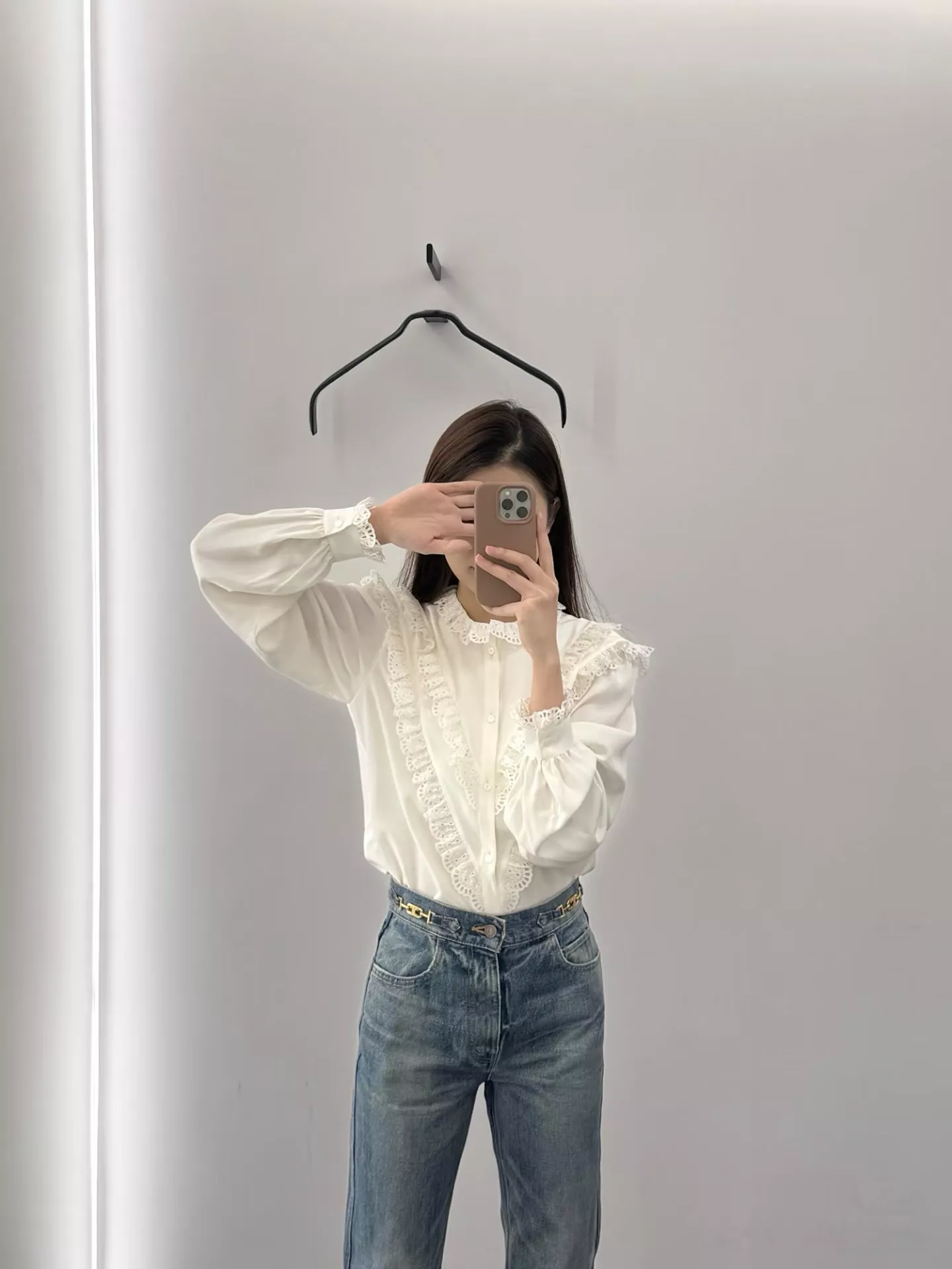 셀린느 워시드 코튼 데님 팬츠 상세 이미지 63