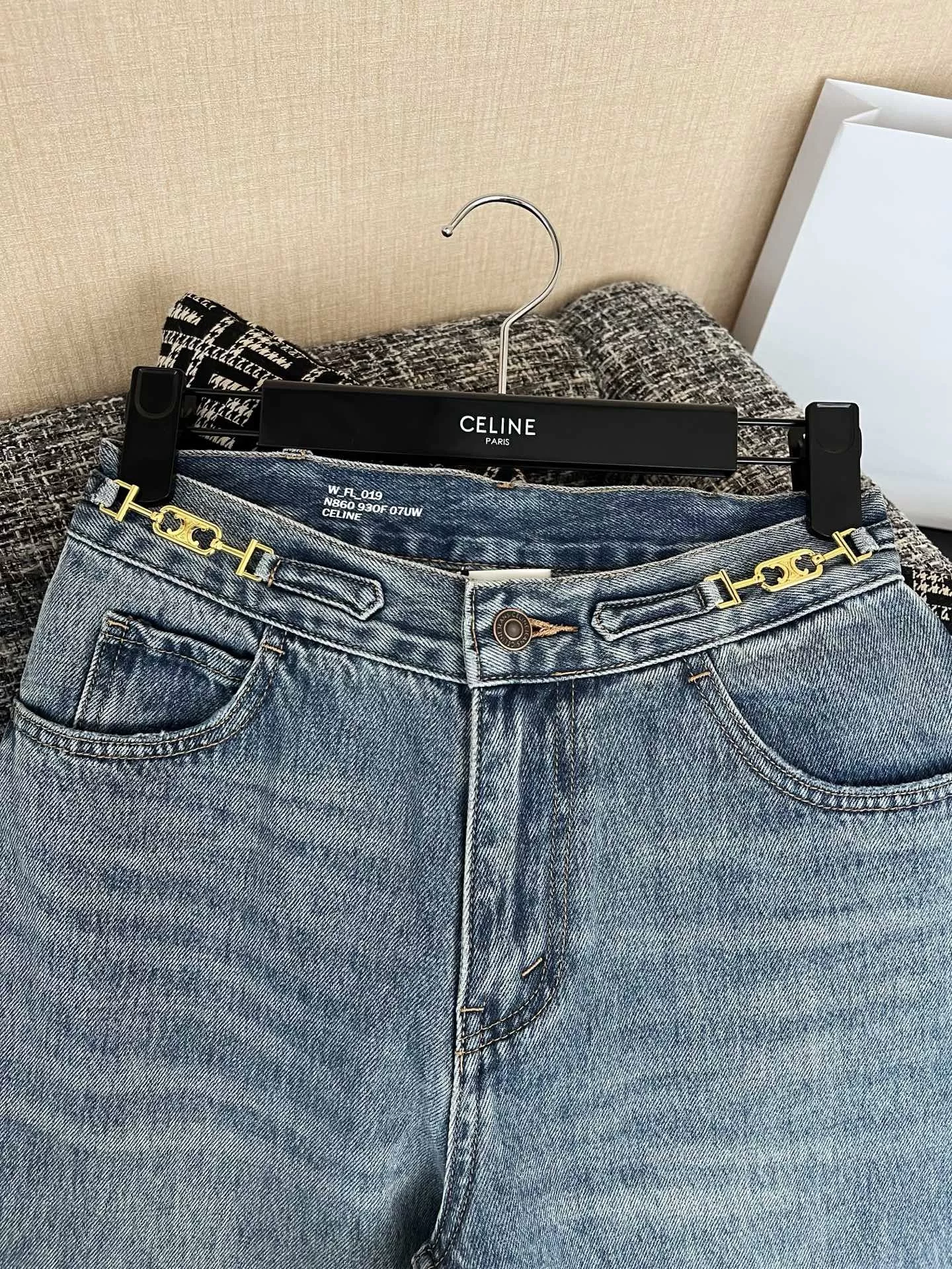 셀린느 워시드 코튼 데님 팬츠 상세 이미지 20