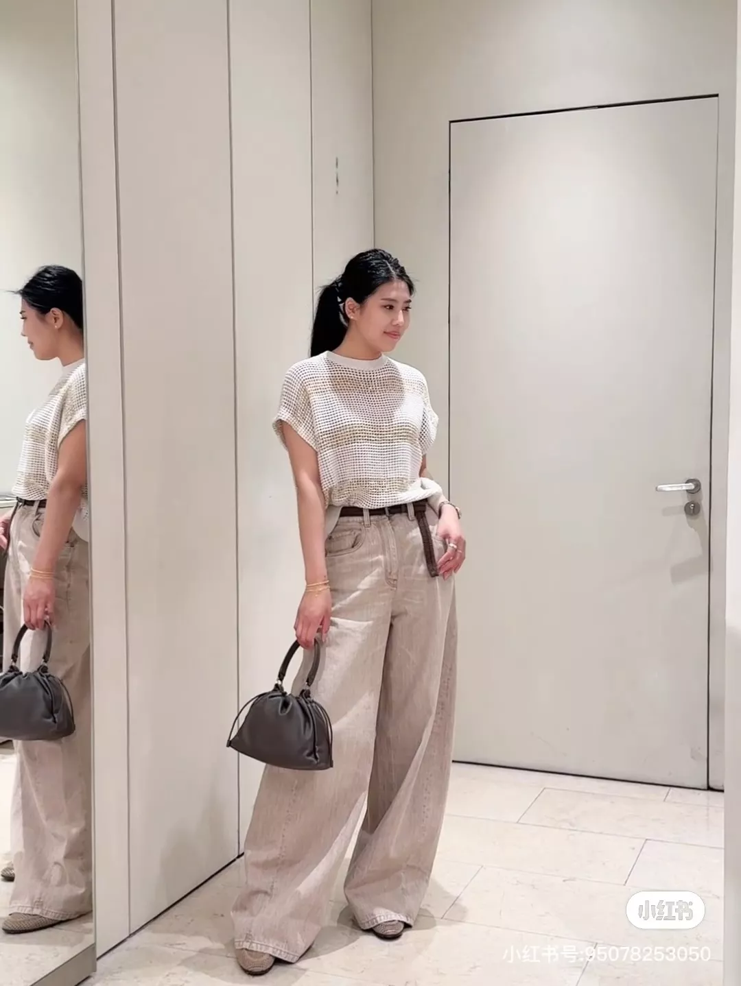 브루넬로쿠치넬리 스터드 장식 브레이드 벨트 상세 이미지 112