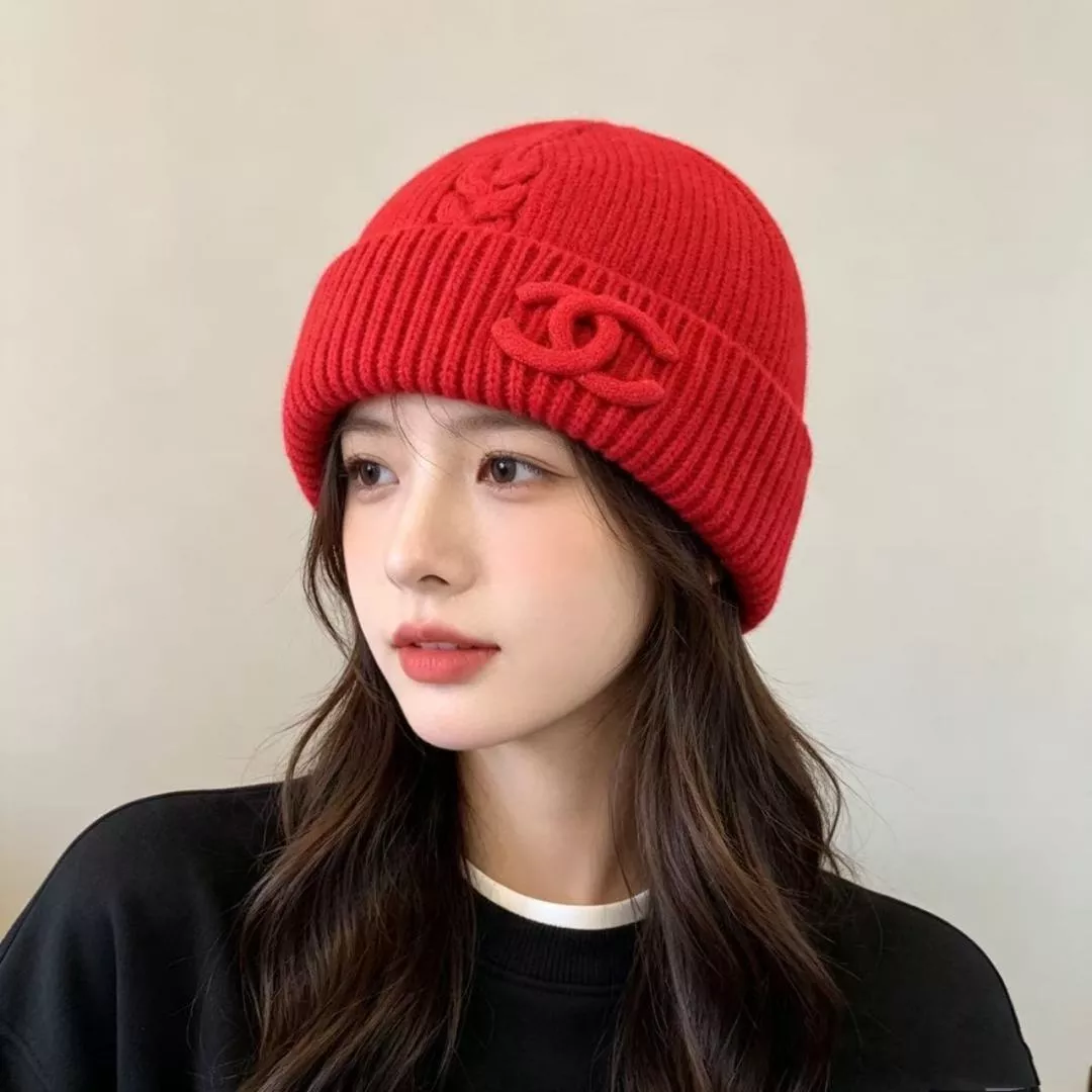 샤넬 니트 로고 비니 상세 이미지 3