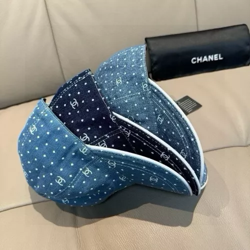 샤넬 데님 더블씨 패치 볼캡