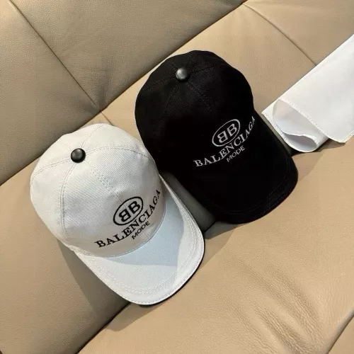 발렌시아가 로고 자수 캔버스 볼캡