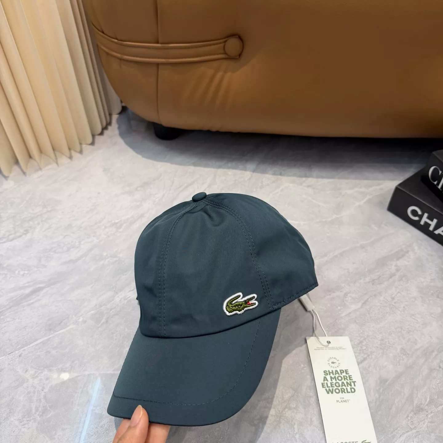 폴앤샤크 샤크 자수 로고 식스패널 볼캡 상세 이미지 3