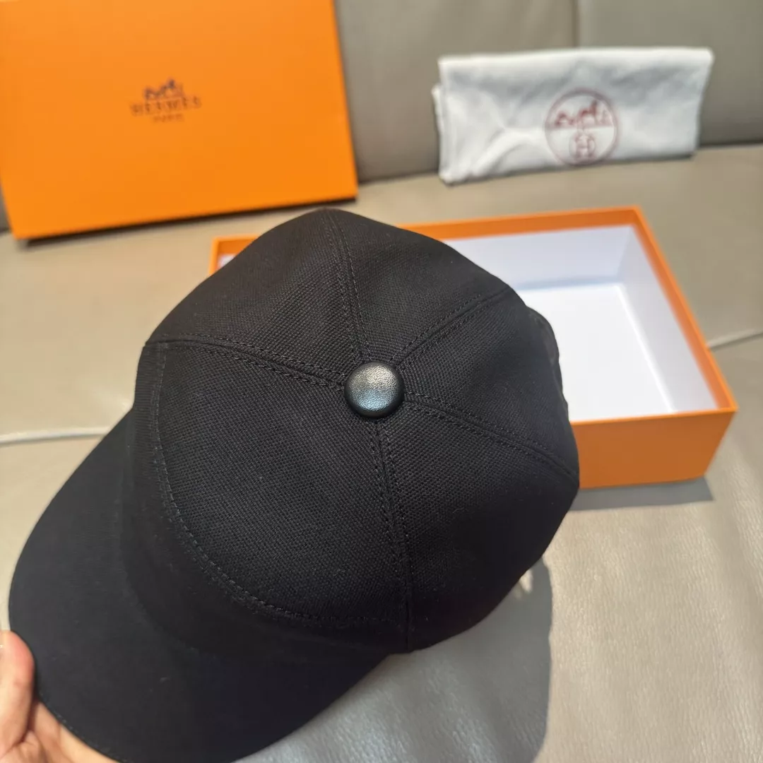 에르메스 클래식 에이치 캔버스 레더 볼캡 상세 이미지 14