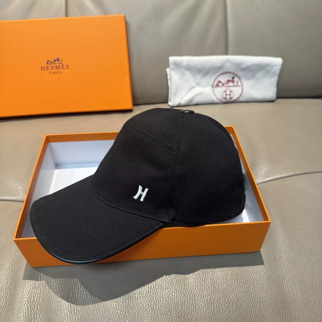 에르메스 클래식 에이치 캔버스 레더 볼캡 상세 이미지 10