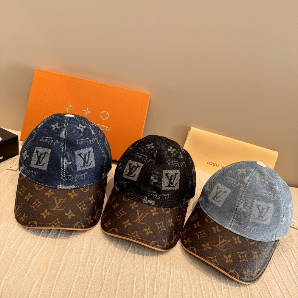 루이비통 모노그램 패치 배색 볼캡