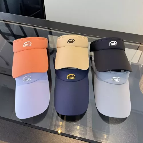 이미스 로고 자수 와이드 바이저 썬캡