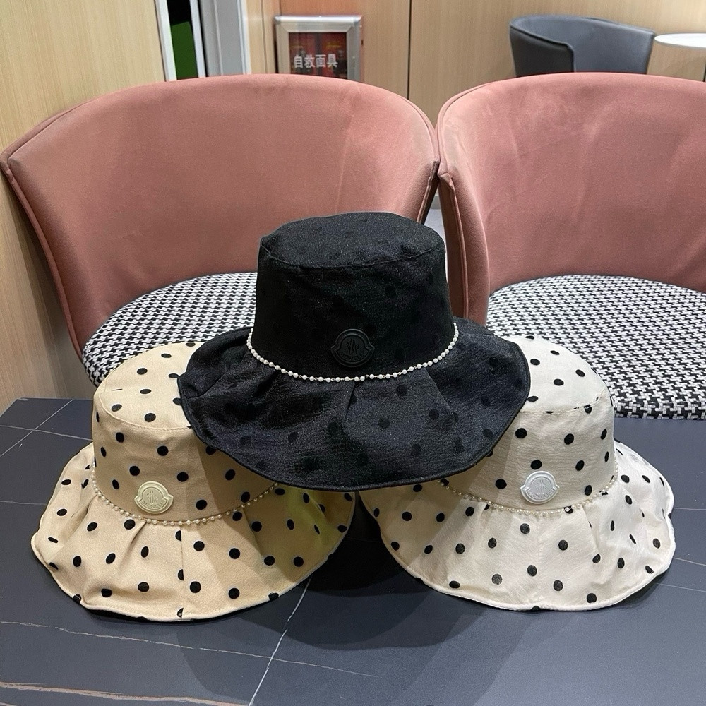 몽클레어 접이식 와이드 브림 자외선 차단 여성용 모자