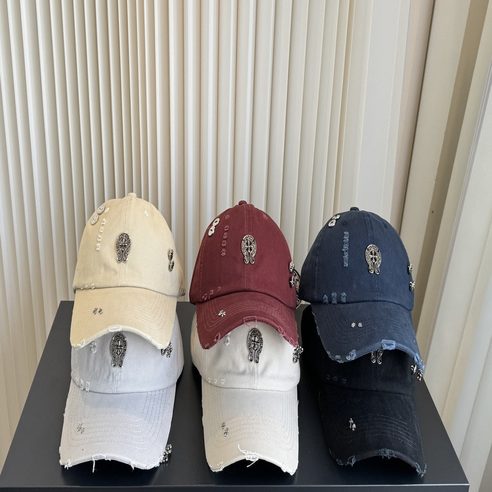 크롬하츠 디스트로이드 자수 볼캡