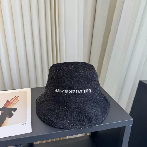 알렉산더왕 자수 로고 버킷햇