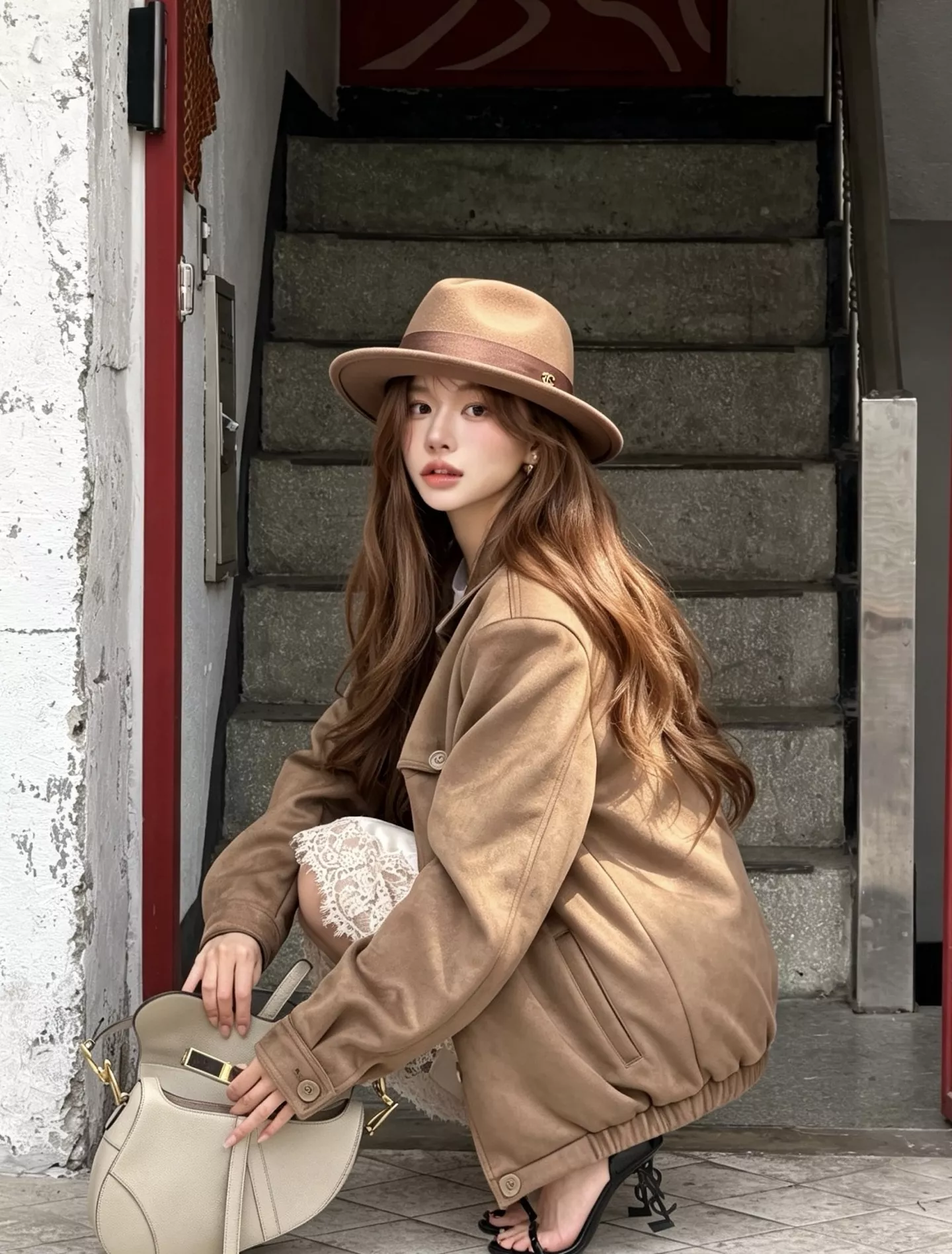샤넬 호주양모 리본 장식 페도라 상세 이미지 17