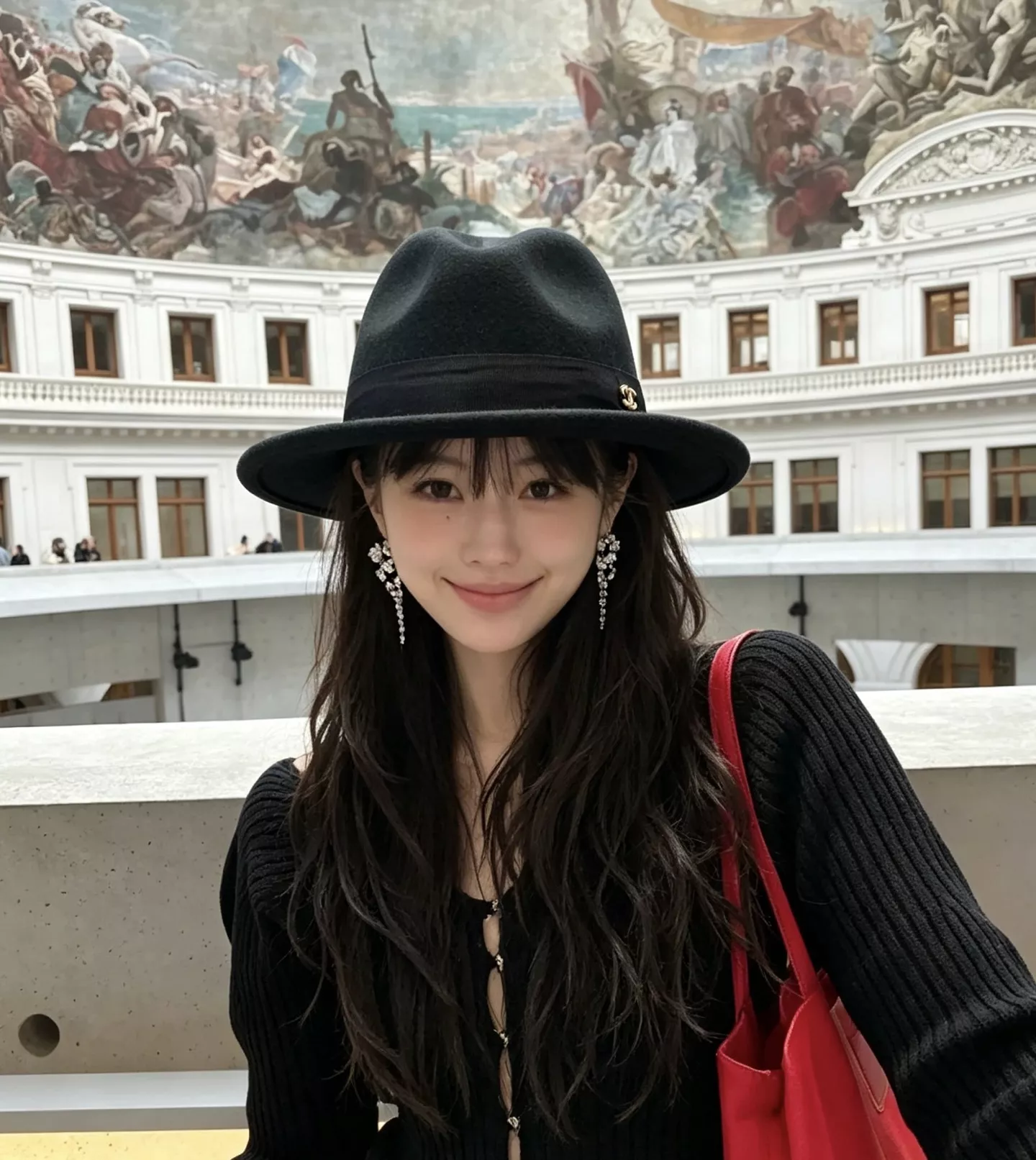샤넬 호주양모 리본 장식 페도라 상세 이미지 31