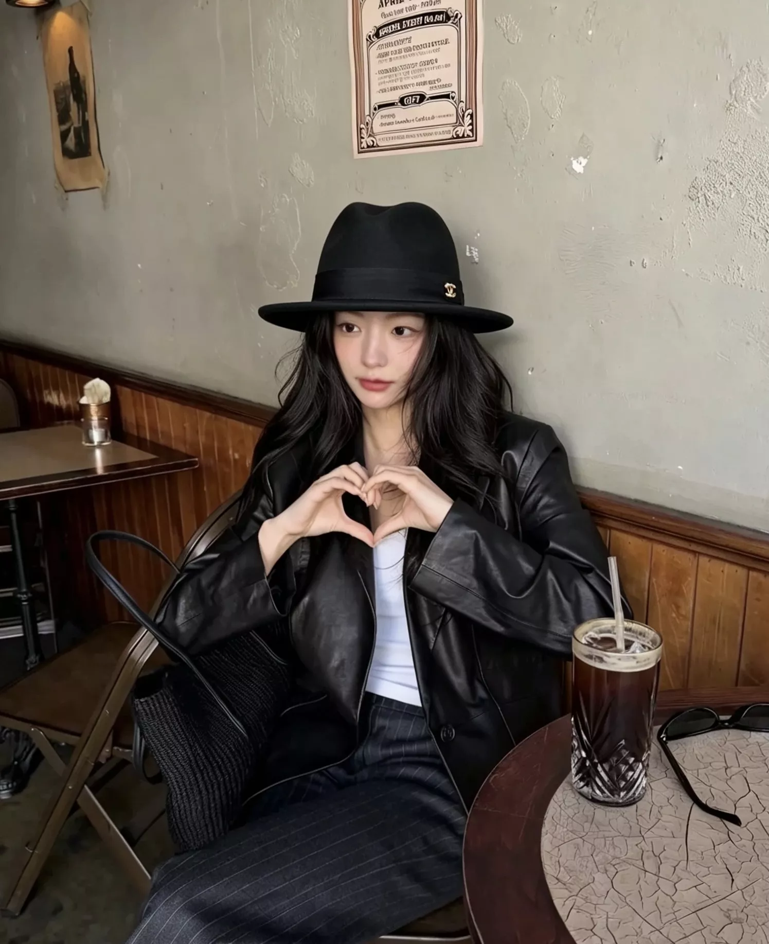 샤넬 호주양모 리본 장식 페도라 상세 이미지 32