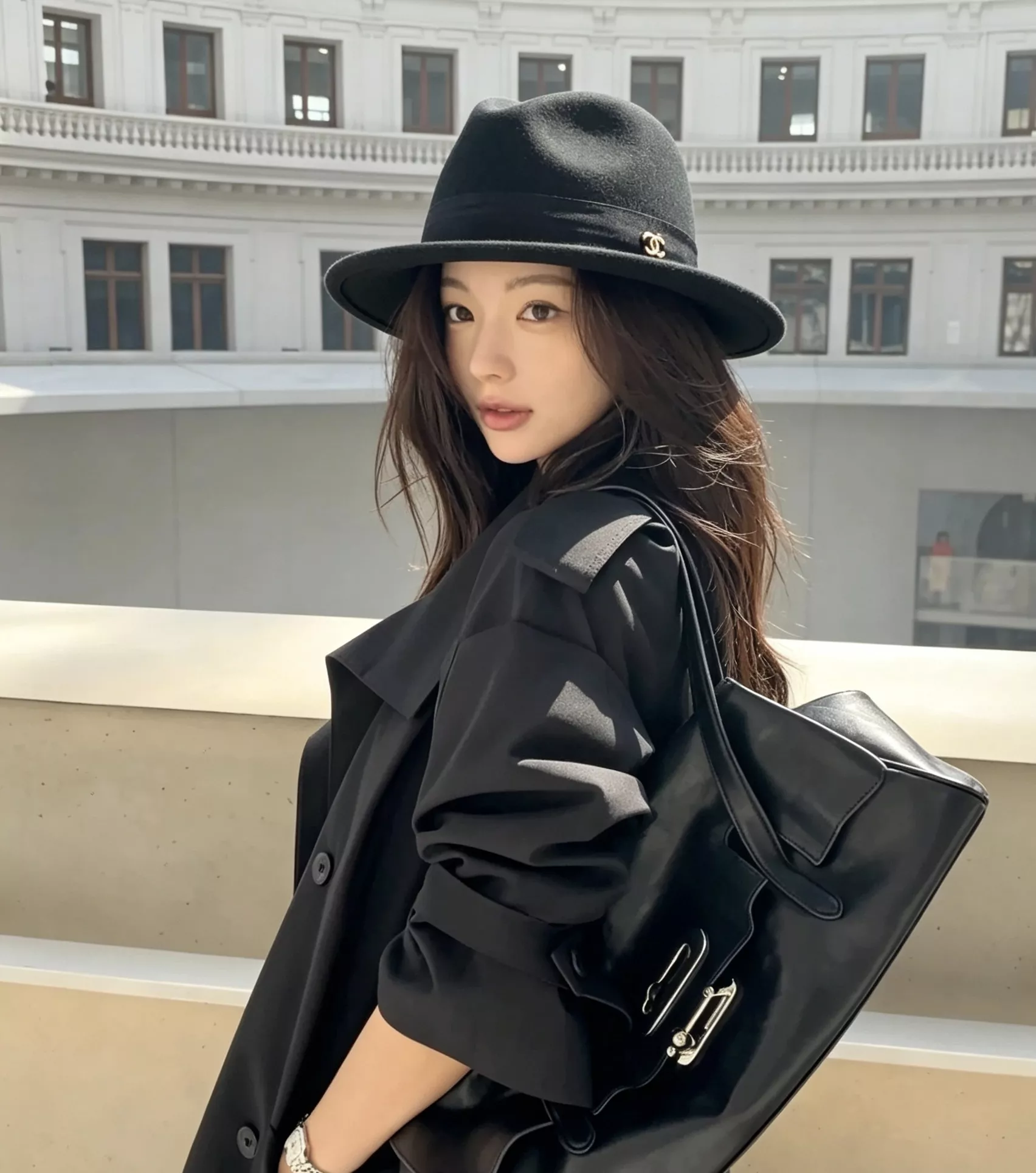 샤넬 호주양모 리본 장식 페도라 상세 이미지 29