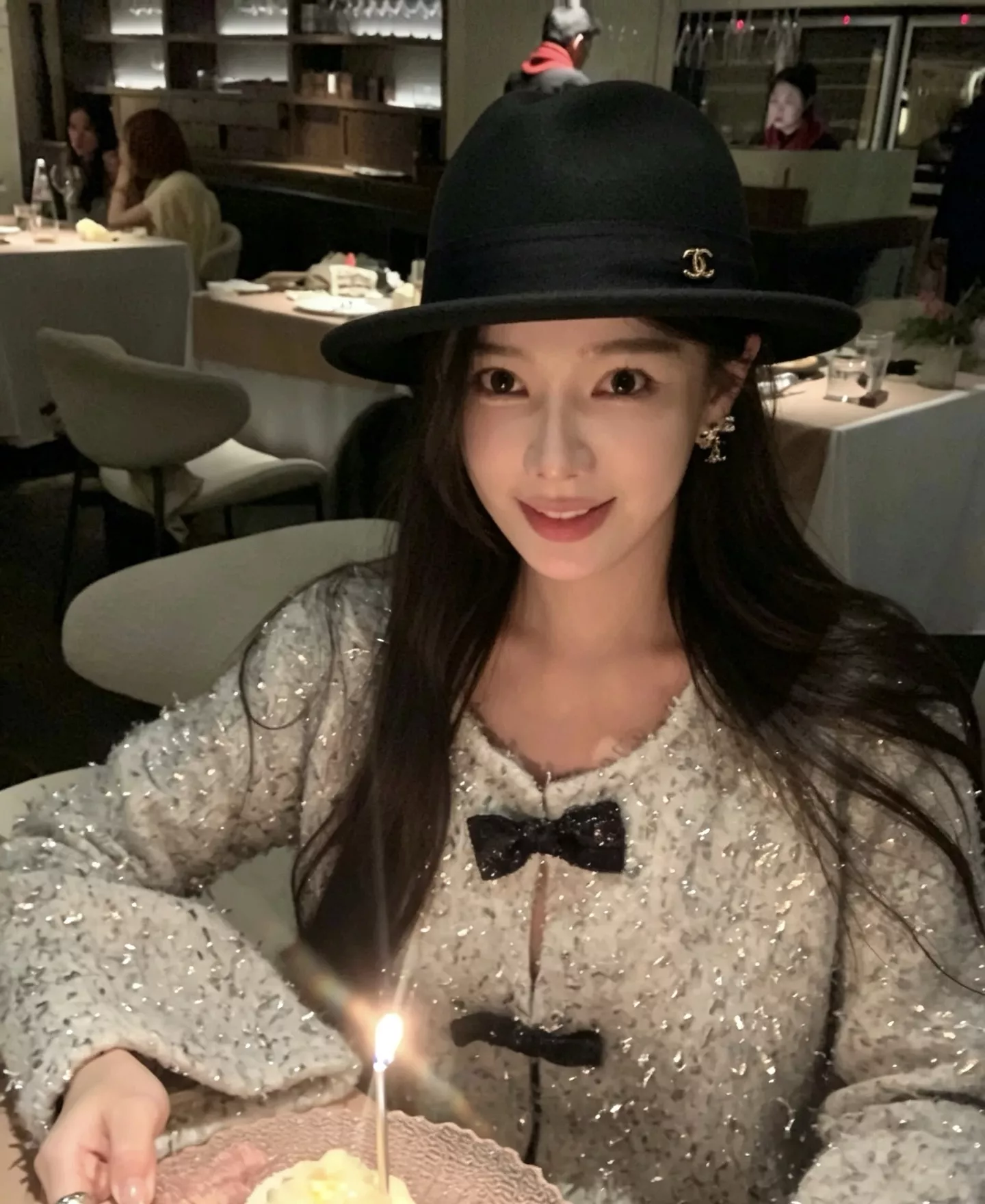 샤넬 호주양모 리본 장식 페도라 상세 이미지 33