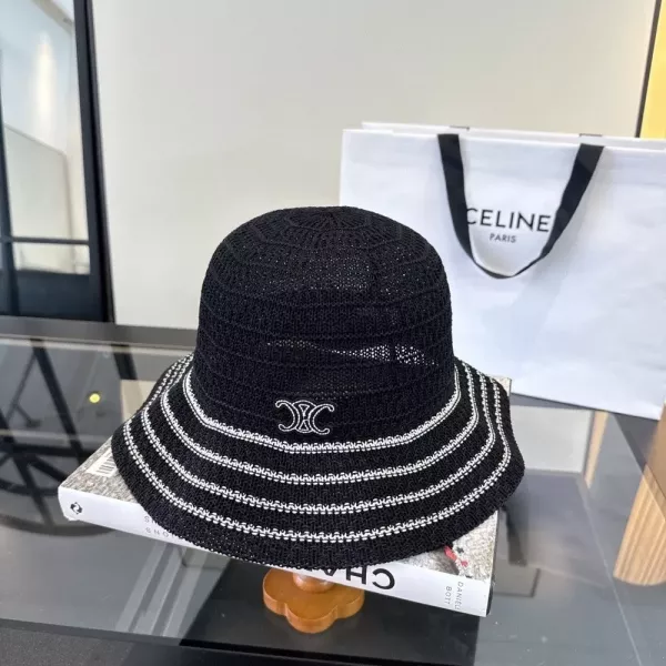 셀린느 웨이브 챙 버킷햇