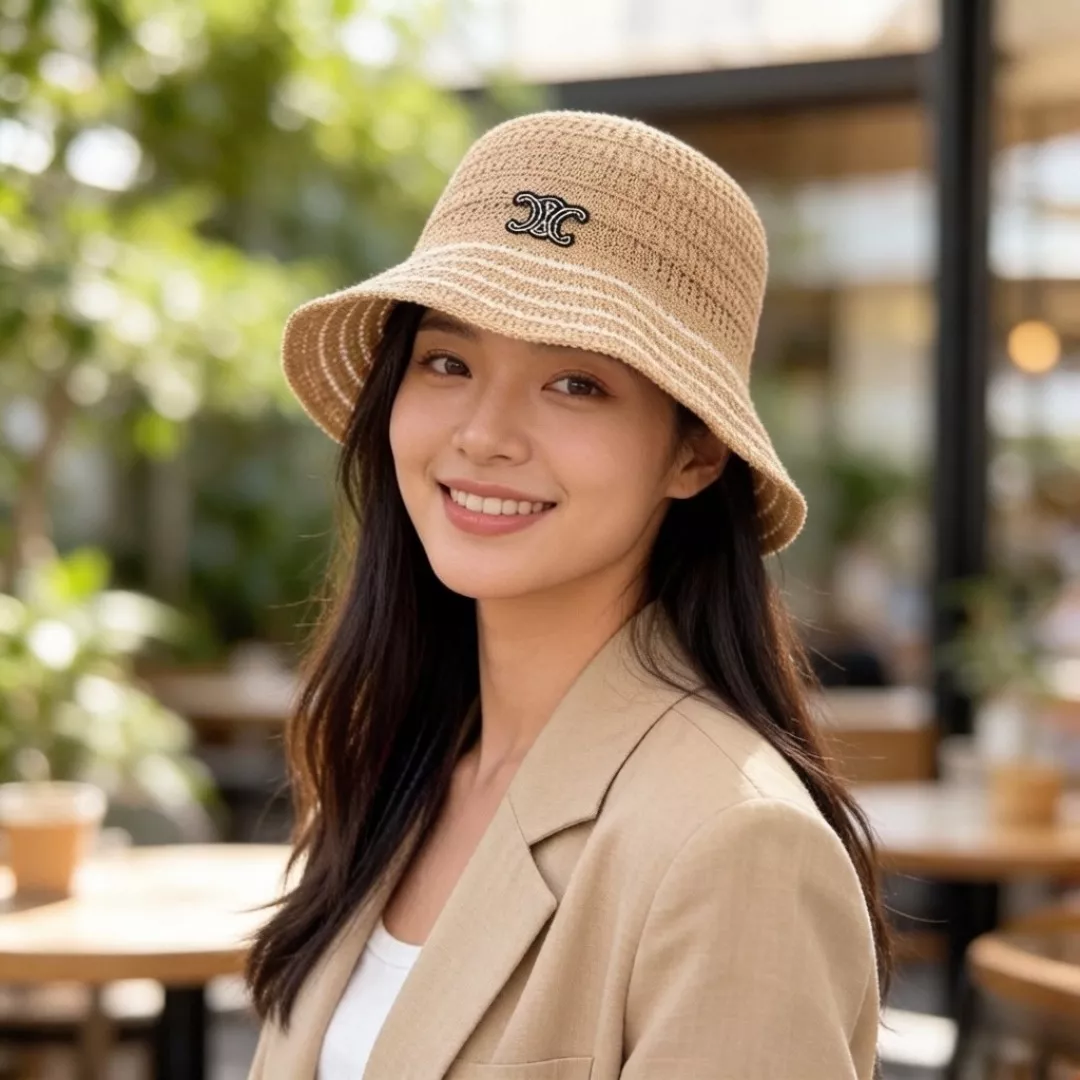 셀린느 물결 챙 버킷햇 상세 이미지 2