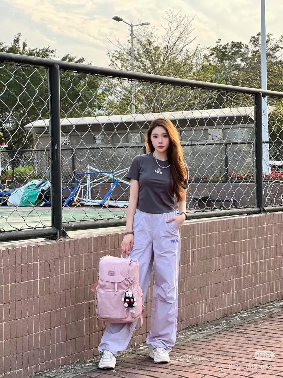휠라 탈부착 베어 참 나일론 백팩 상세 이미지 108
