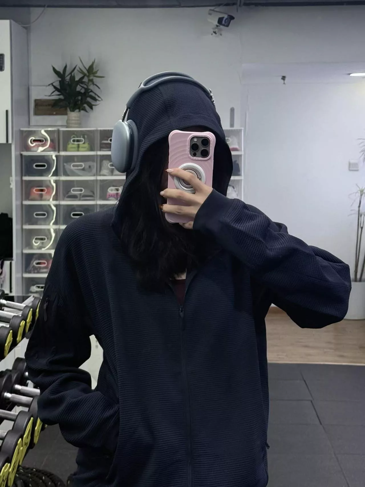 아크테릭스 와플 텍스처 자수 로고 후드 재킷 상세 이미지 32