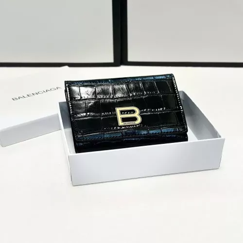발렌시아가 블랙 소가죽 반지갑