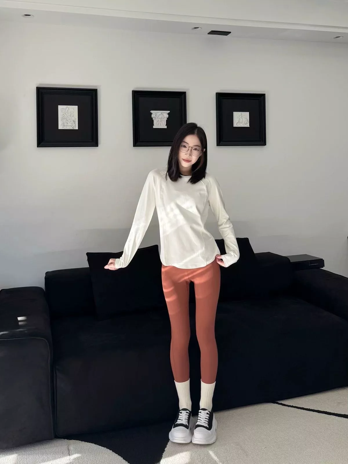 데상트 흡습속건 기모 긴소매 티셔츠 상세 이미지 7