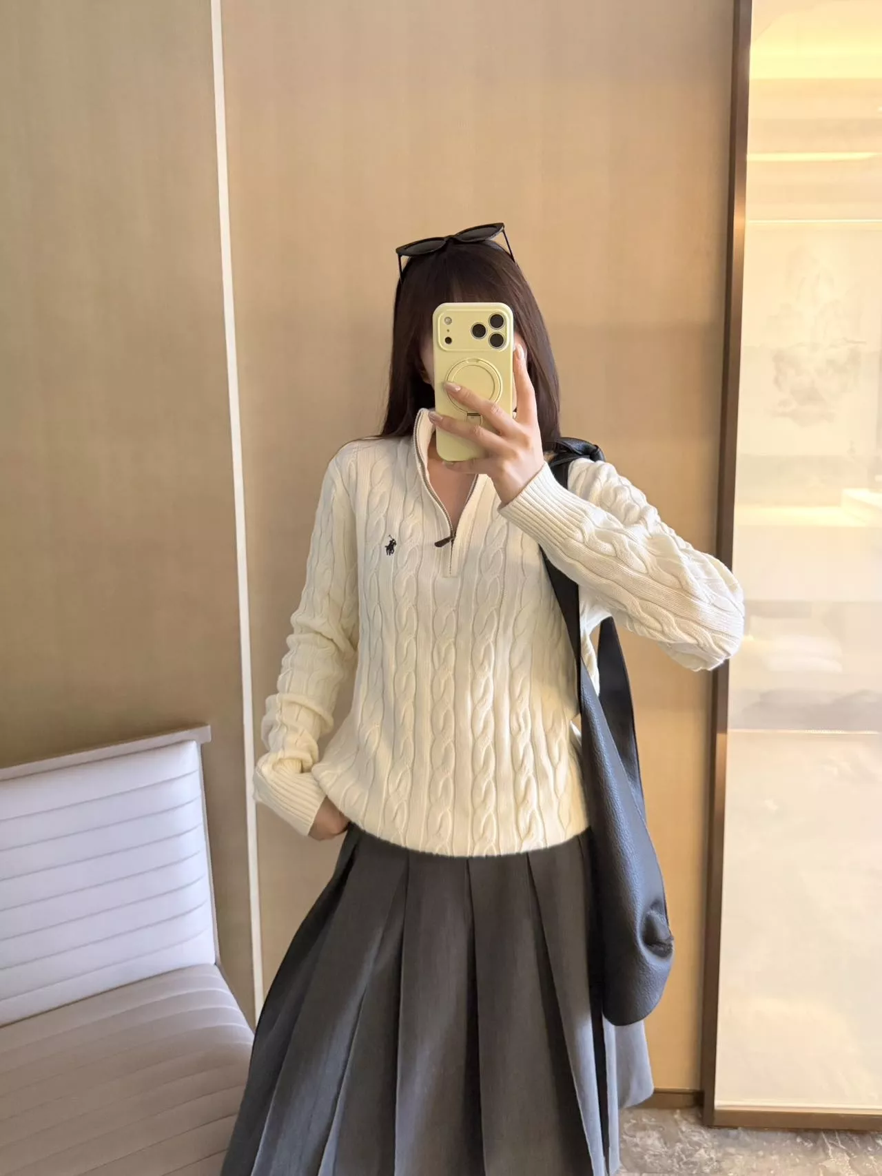 랄프로렌 케이블 반집업 니트 재킷 상세 이미지 44