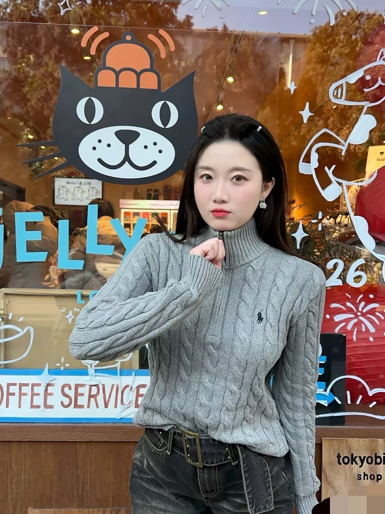 랄프로렌 케이블 반집업 니트 재킷 상세 이미지 62