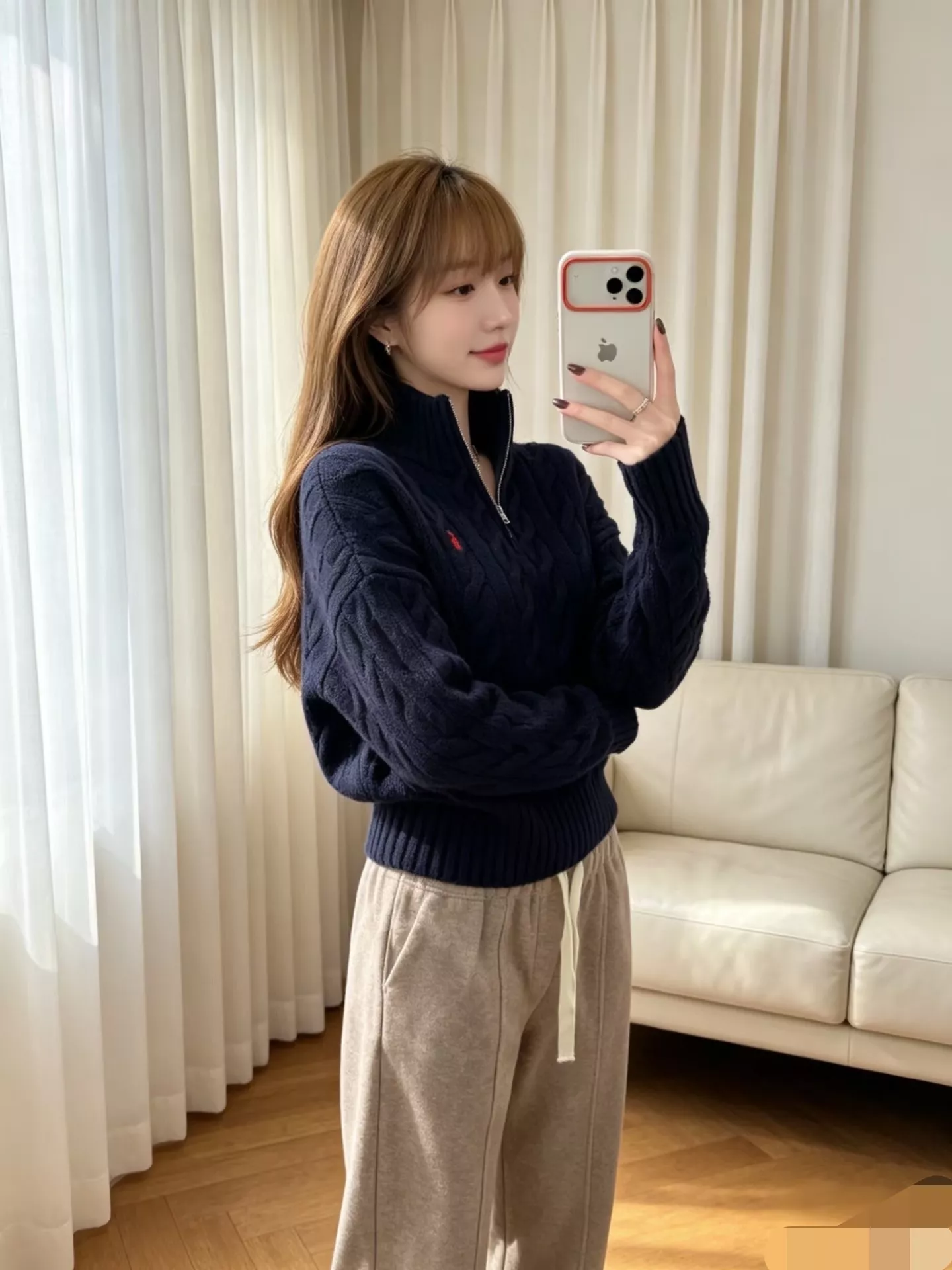 랄프로렌 케이블 반집업 니트 재킷 상세 이미지 59