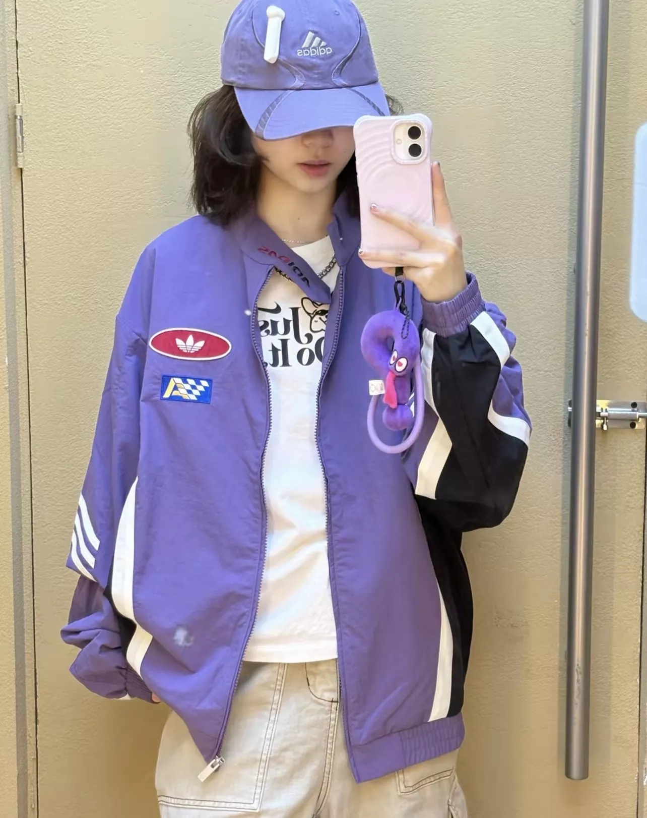 아디다스 삼선 배색 루즈핏 레이싱 재킷 상세 이미지 39