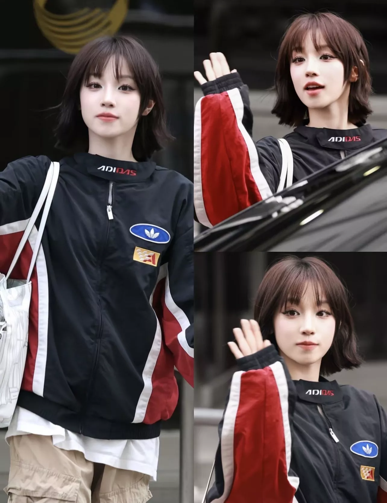 아디다스 삼선 배색 루즈핏 레이싱 재킷 상세 이미지 42