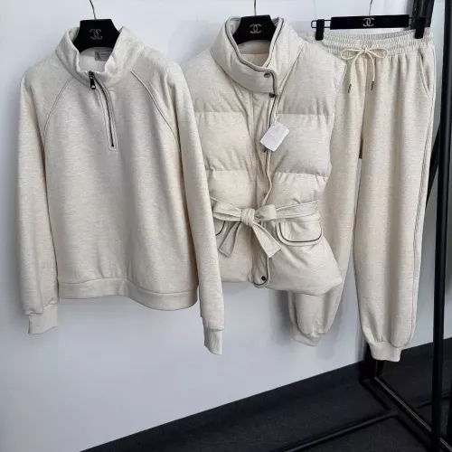 브루넬로쿠치넬리 보온 패딩 베스트 하프집업 기모 상하의 쓰리피스